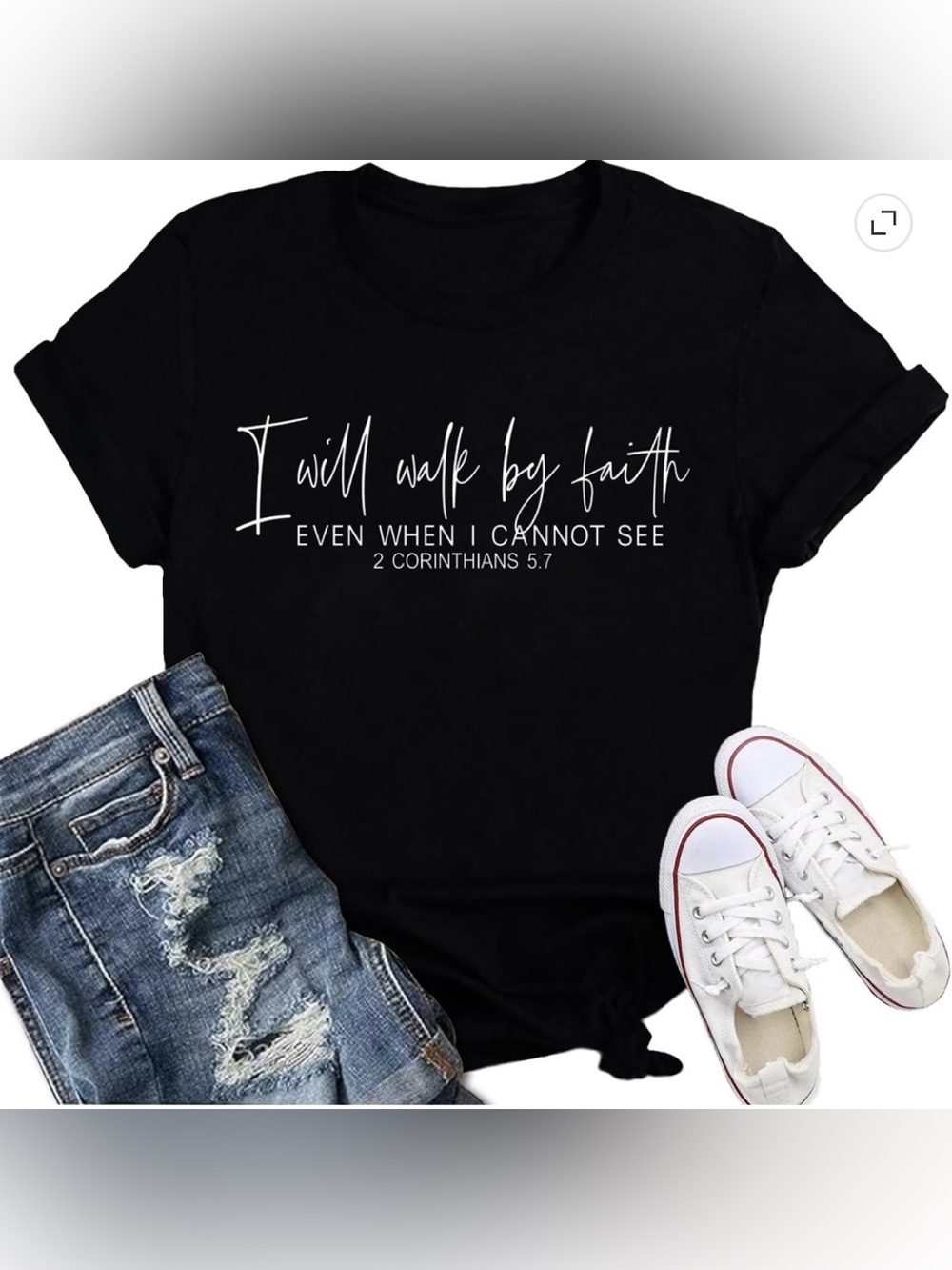 I Will Walk By Faith T-Shirt 2 Corinthians 5:7